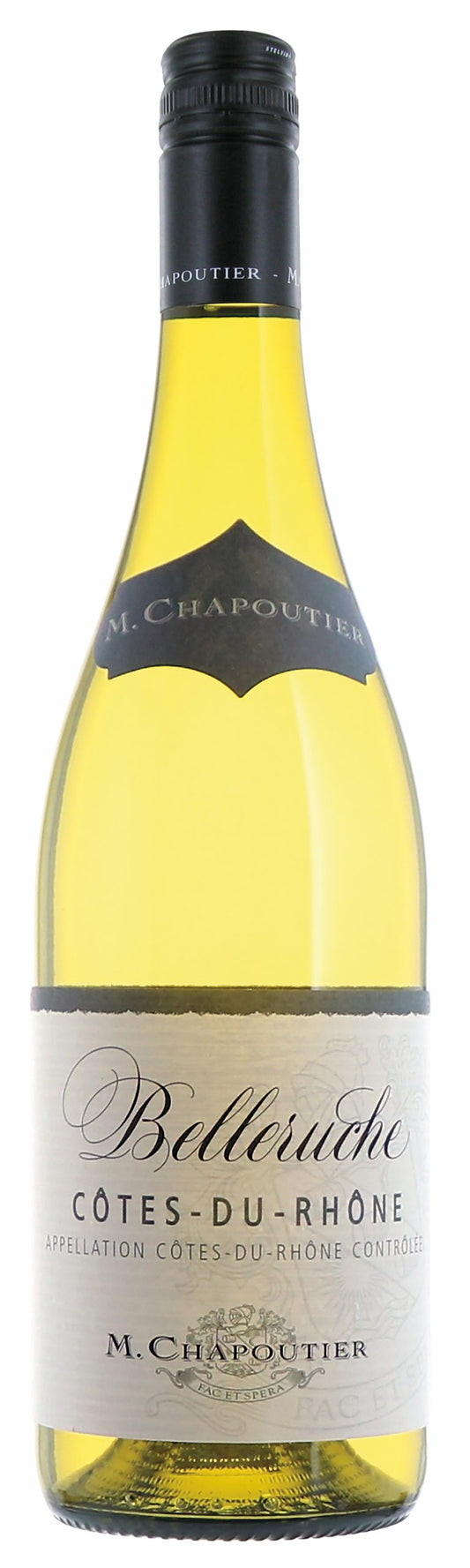 Maison Chapoutier  Cotes du Rhone Belleruche Blanc 2023  Front Bottle Shot