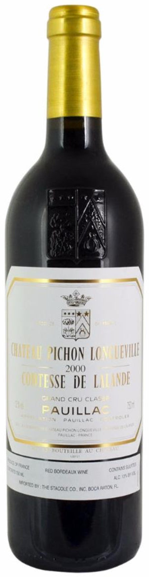 Chateau Pichon Longueville Comtesse de Lalande  2000  Front Bottle Shot