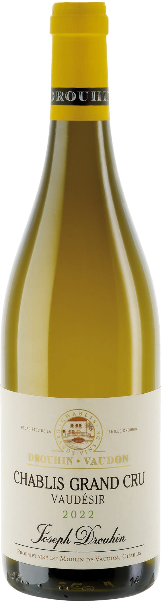 Domaine Drouhin Vaudon Chablis Vaudesir Grand Cru 2022  Front Bottle Shot