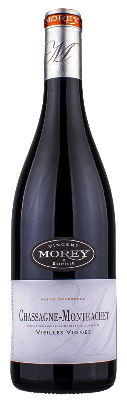 Domaine Vincent & Sophie Morey Chassagne-Montrachet Vieilles Vignes Rouge 2022  Front Bottle Shot