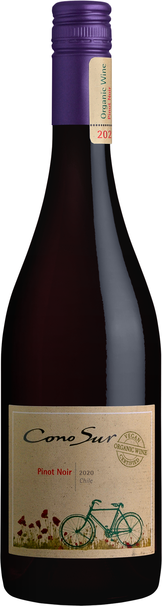 Cono Sur Organic Pinot Noir 2020  Front Bottle Shot