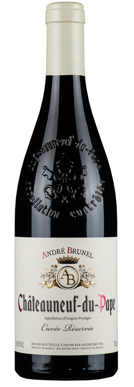 Andre Brunel Chateauneuf-du-Pape Cuvee Reservee 2021  Front Bottle Shot