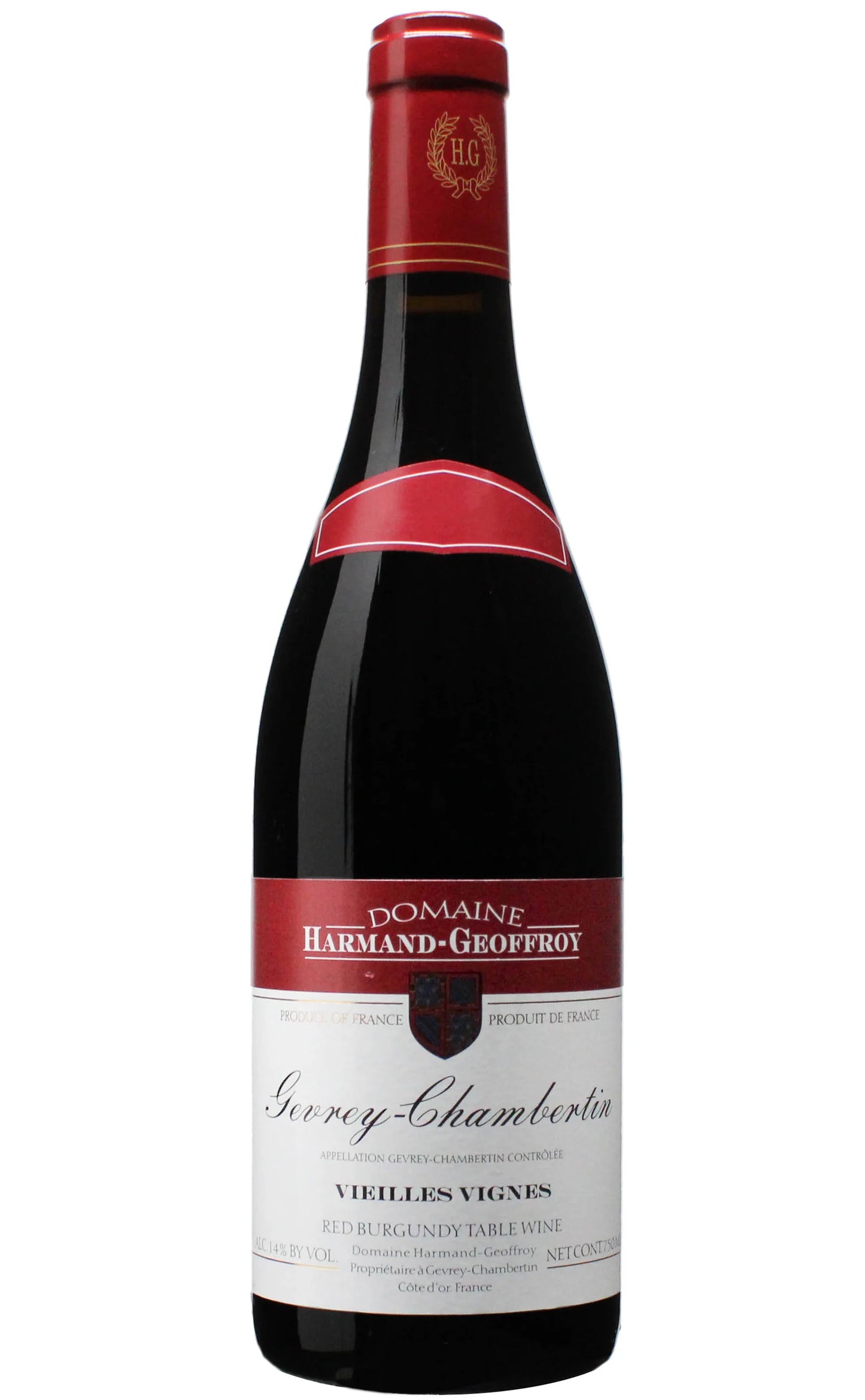 Domaine Harmand-Geoffroy Gevrey-Chambertin Vieilles Vignes 2018  Front Bottle Shot