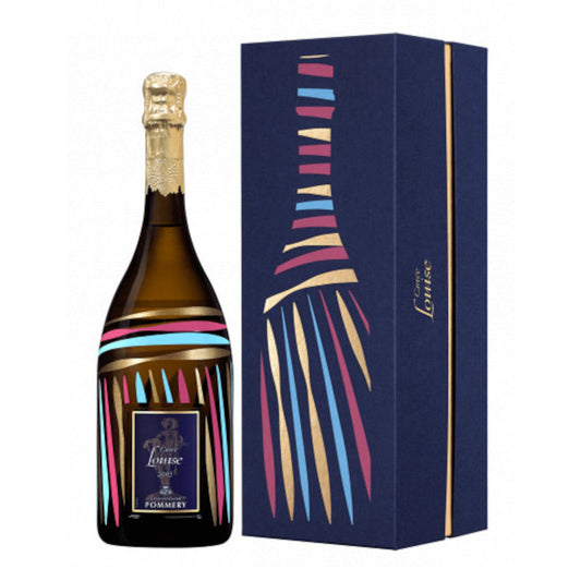 Pommery Cuvee Louise with Gift Box 2005  Front Bottle Shot