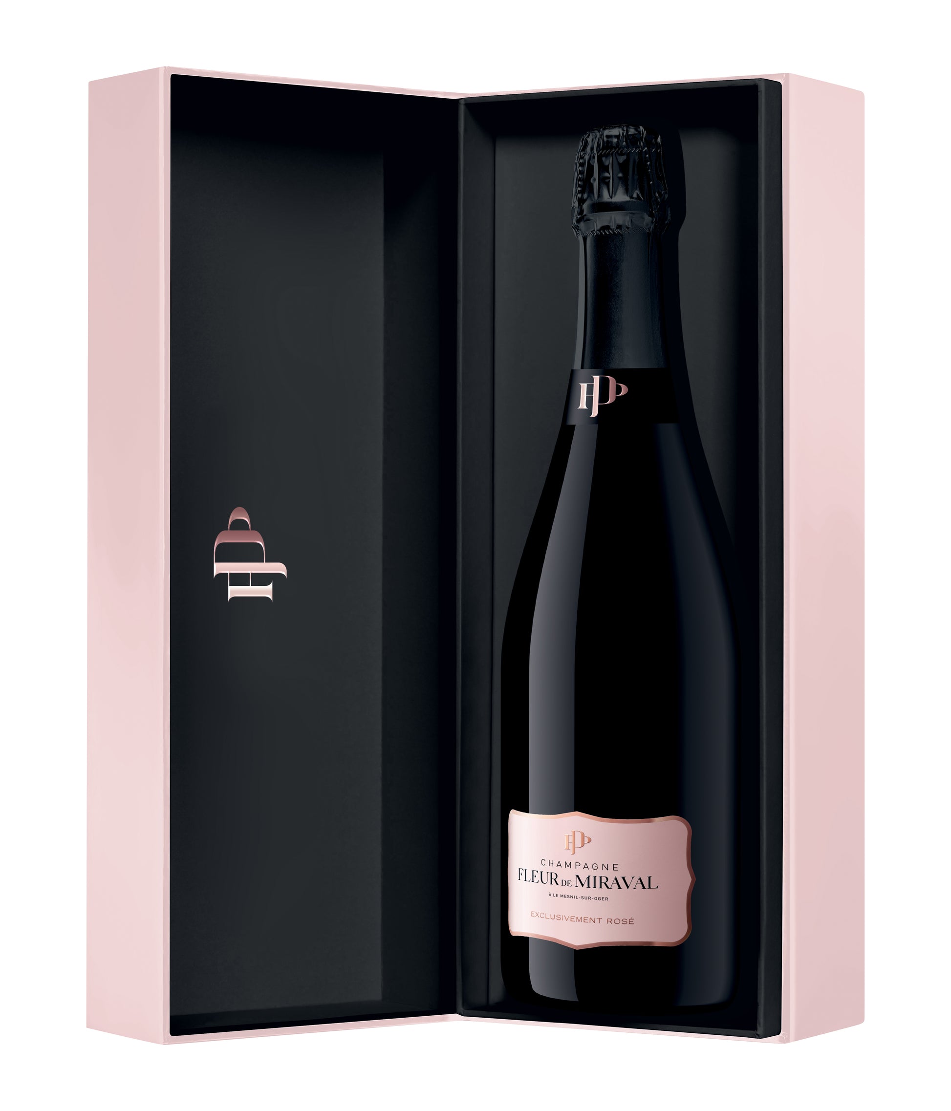Miraval Champagne Fleur de Miraval ER2 in Gift Box  Front Bottle Shot