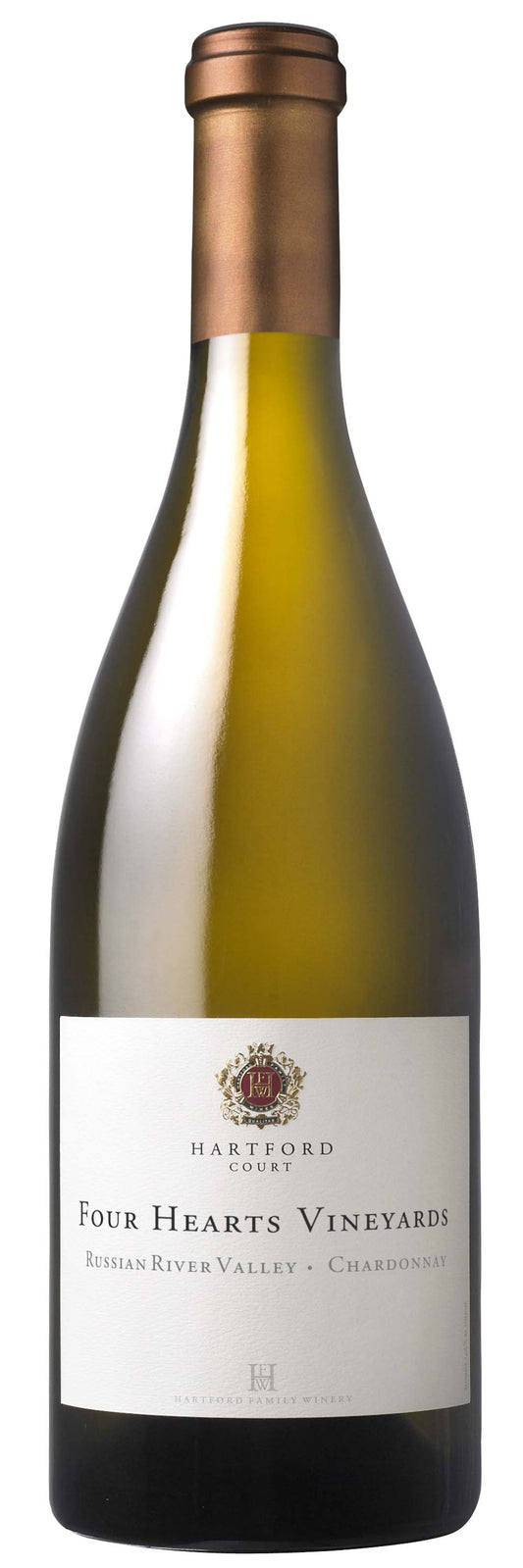 Hartford Court Four Hearts Chardonnay 2021  Front Bottle Shot