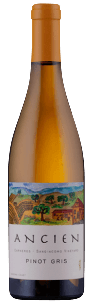 Ancien Wines Sangiacomo Vineyard Pinot Gris 2018  Front Bottle Shot