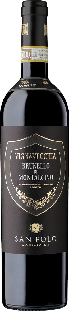 Poggio San Polo Vignavecchia Brunello di Montalcino 2018  Front Bottle Shot