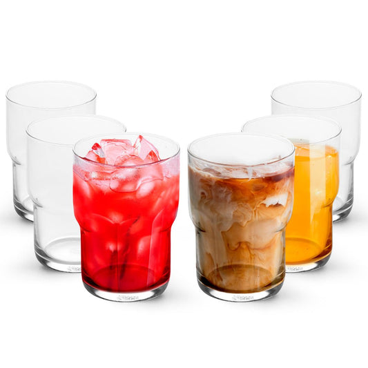 Iced Coffee Glasses - Set of 6 (15oz/21oz)