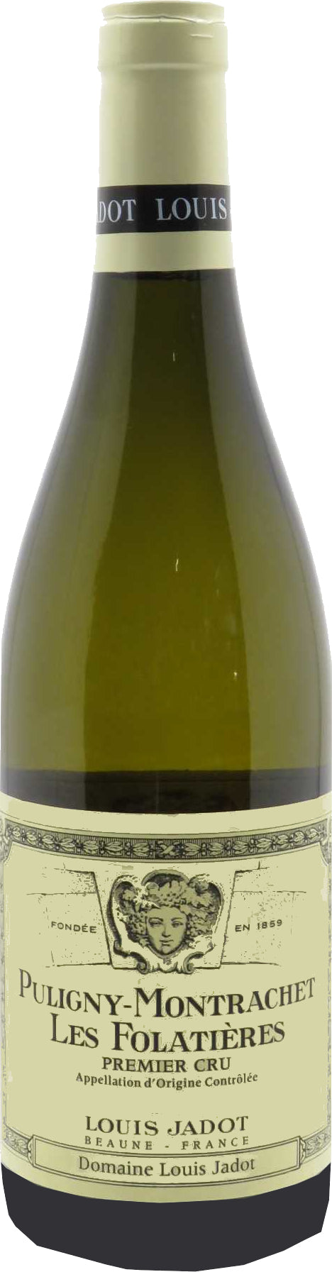 Louis Jadot Puligny-Montrachet Les Folatieres Premier Cru 2022  Front Bottle Shot