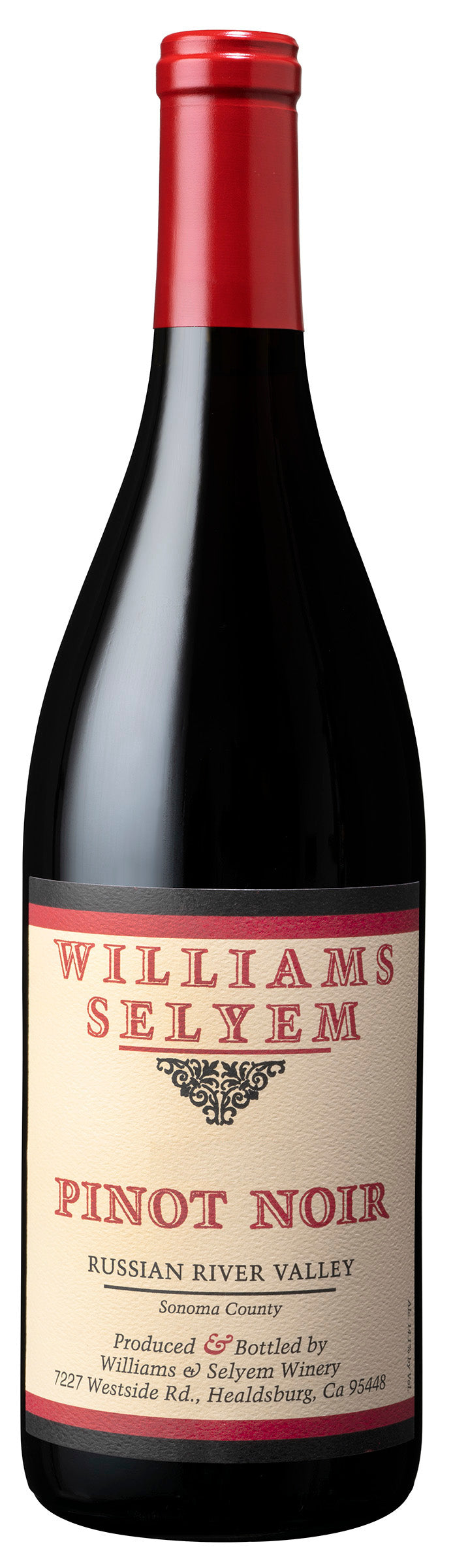 Williams Selyem Russian River Valley Pinot Noir 2023  Front Bottle Shot