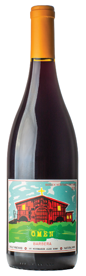 Omen Rorick Heritage Vineyard Barbera 2019  Front Bottle Shot