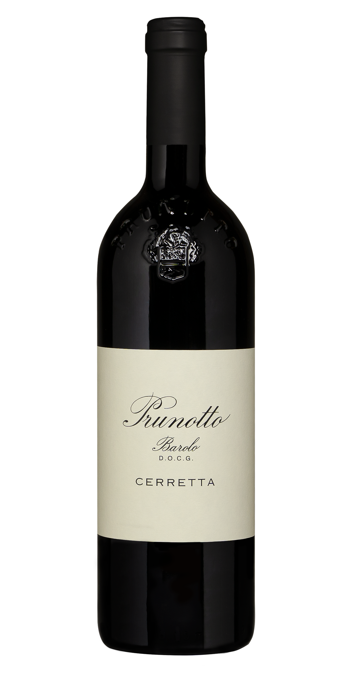 Prunotto Barolo Ceretta 2018  Front Bottle Shot