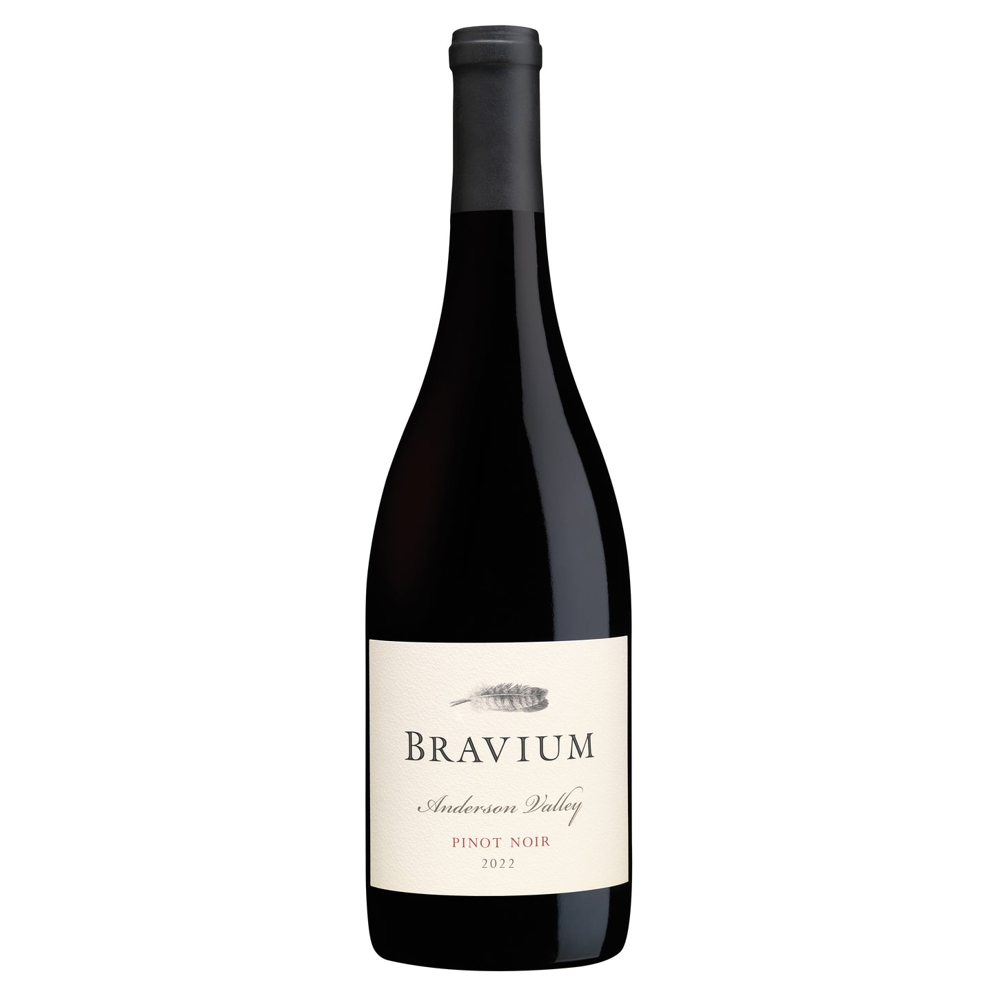 Bravium Anderson Valley Pinot Noir 2022  Front Bottle Shot