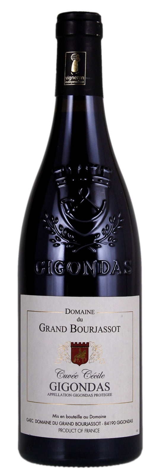 Domaine du Grand Bourjassot Gigondas Cuvee Cecile 2019  Front Bottle Shot