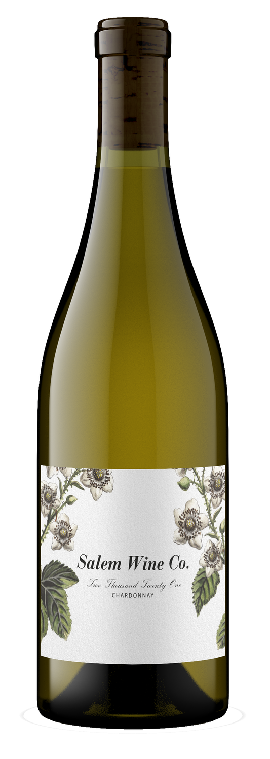 Salem Wine Company by Evening Land Vineyards Chardonnay 2021  Front Bottle Shot