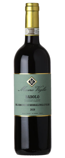 Mauro Veglio Barolo del Comune di Serralunga d'Alba 2020  Front Bottle Shot