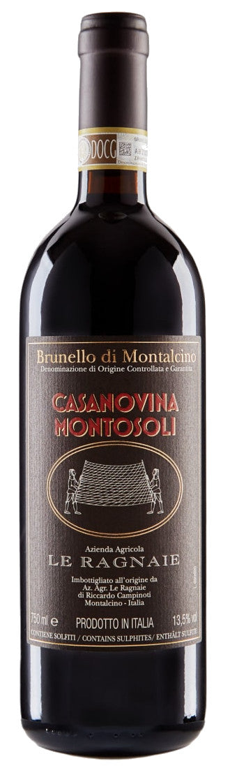 Le Ragnaie Casanovina Montosoli Brunello di Montalcino 2020  Front Bottle Shot