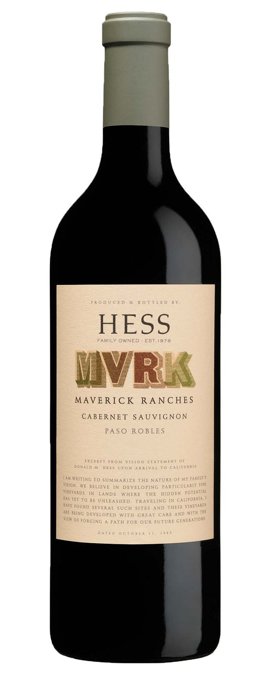 Hess MVRK Maverick Ranches Cabernet Sauvignon 2021  Front Bottle Shot