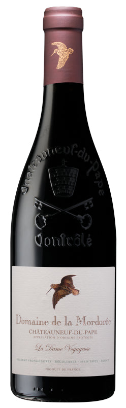 Domaine de la Mordoree Chateauneuf-du-Pape La Dame Voyageuse 2021  Front Bottle Shot