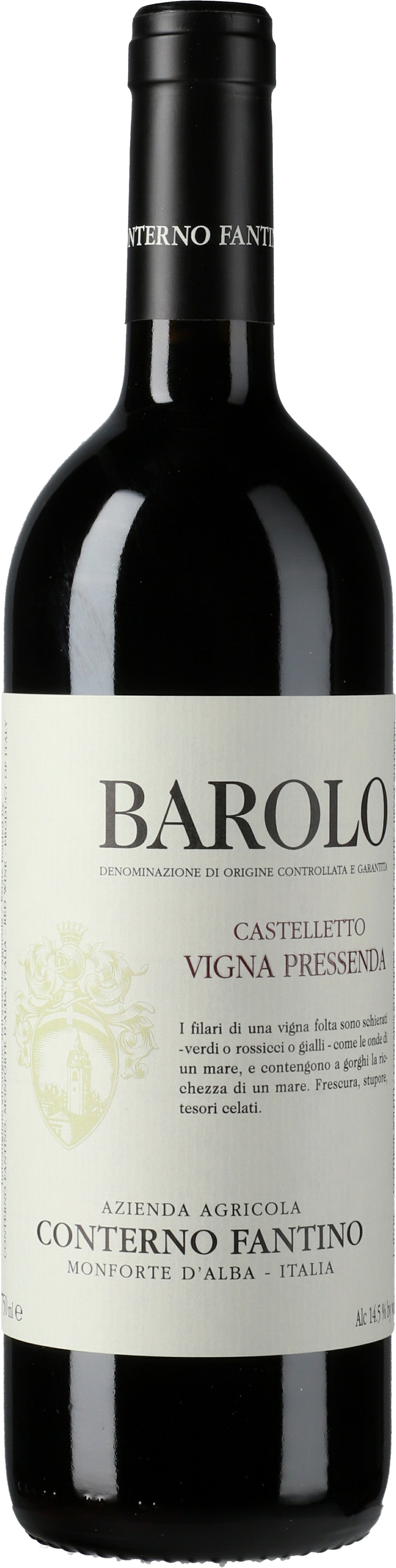Conterno Fantino Barolo Vigna Pressenda 2020  Front Bottle Shot