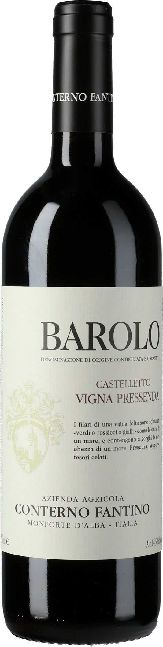 Conterno Fantino Barolo Vigna Pressenda 2020  Front Bottle Shot