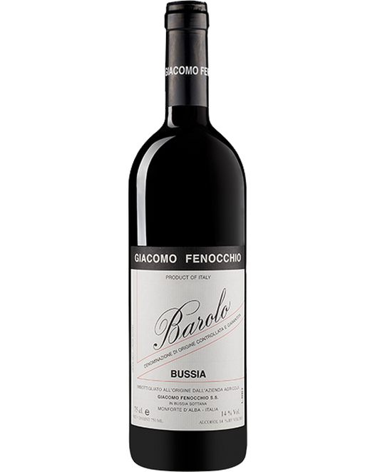 Giacomo Fenocchio Barolo Bussia 2021  Front Bottle Shot