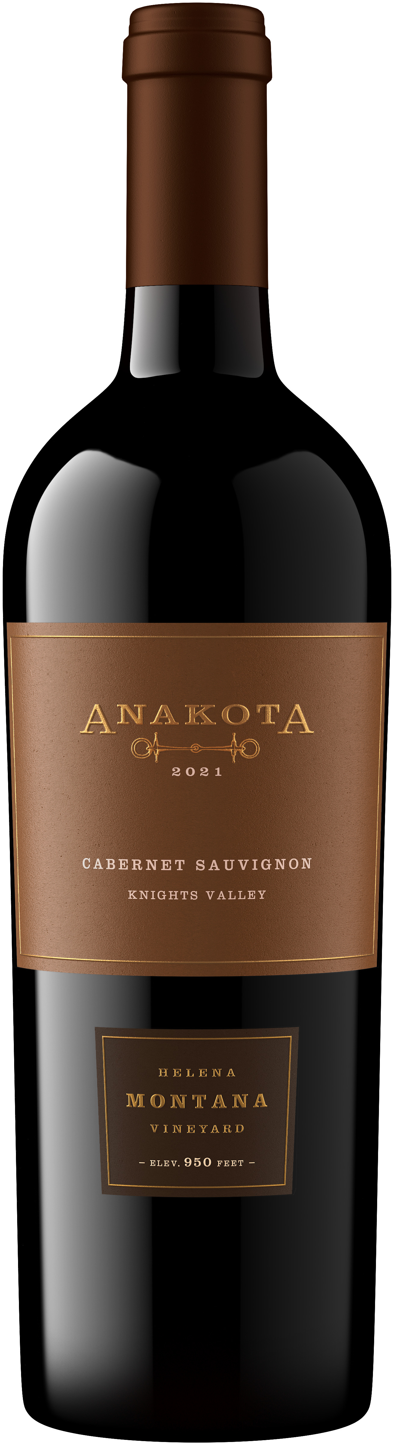 Anakota Helena Montana Vineyard Cabernet Sauvignon 2021  Front Bottle Shot
