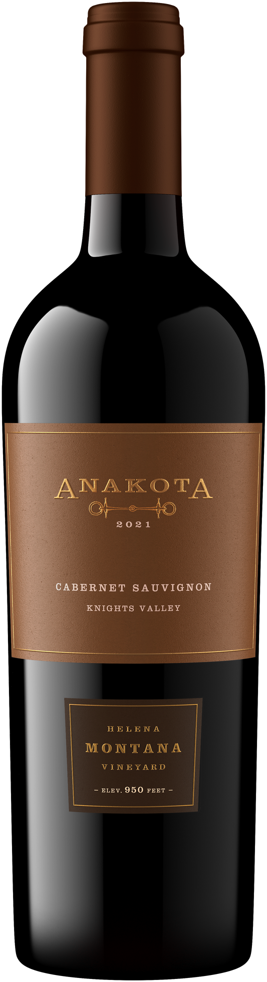 Anakota Helena Montana Vineyard Cabernet Sauvignon 2021  Front Bottle Shot