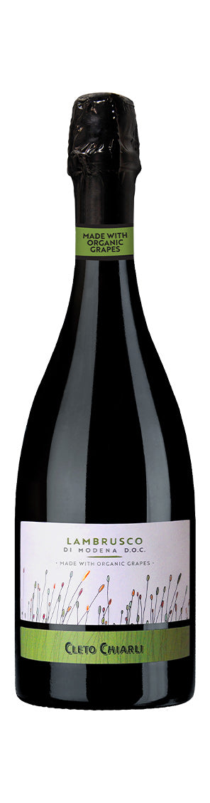 Cleto Chiarli Organic Lambrusco di Modena  Front Bottle Shot
