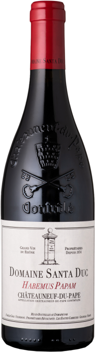 Domaine Santa Duc Habemus Papam Chateauneuf-du-Pape 2021  Front Bottle Shot
