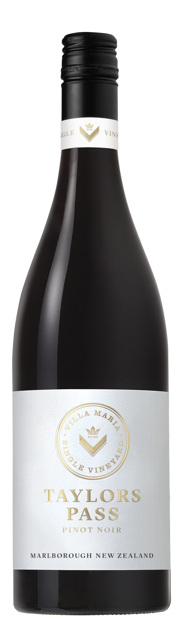 Villa Maria Taylors Pass Pinot Noir 2021  Front Bottle Shot