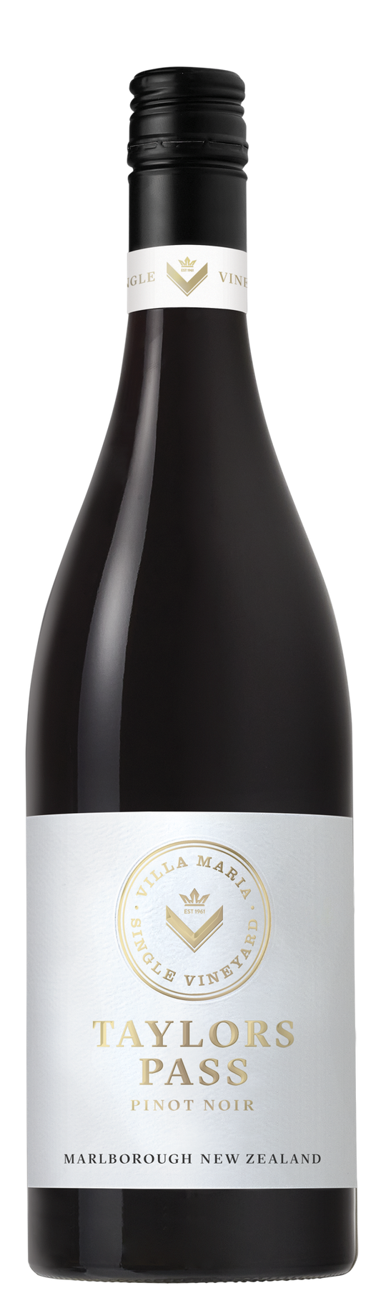 Villa Maria Taylors Pass Pinot Noir 2021  Front Bottle Shot