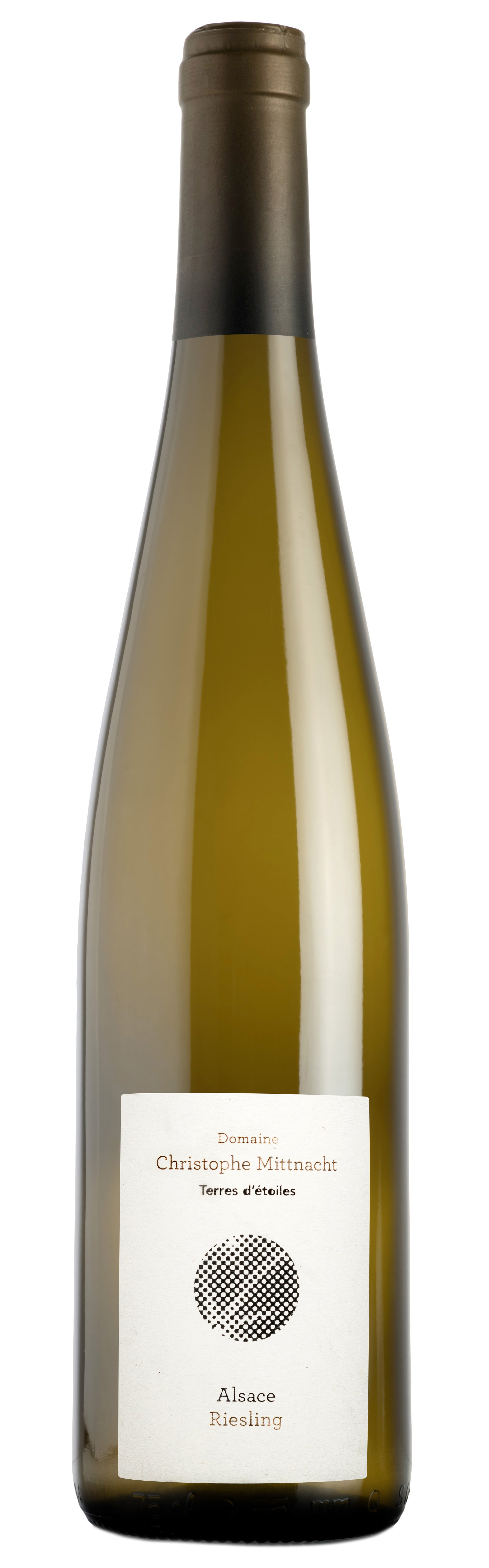 Christophe Mittnacht Terres d'Etoiles Riesling 2022  Front Bottle Shot