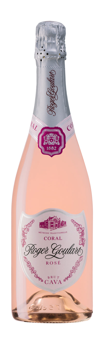 Roger Goulart Coral Brut Rose Cava  Front Bottle Shot