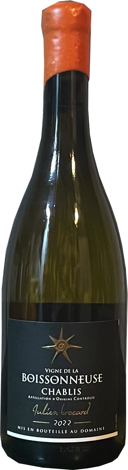 Julien Brocard Chablis Vigne de la Boissonneuse 2022  Front Bottle Shot