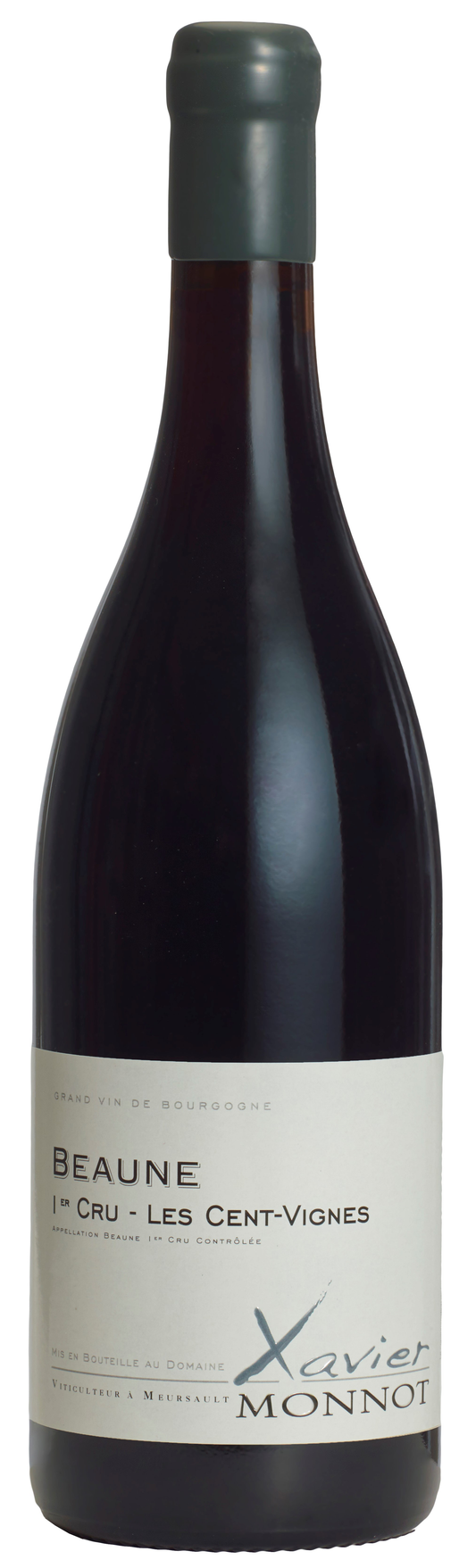 Xavier Monnot Beaune Les Cent-Vignes Premier Cru 2020  Front Bottle Shot