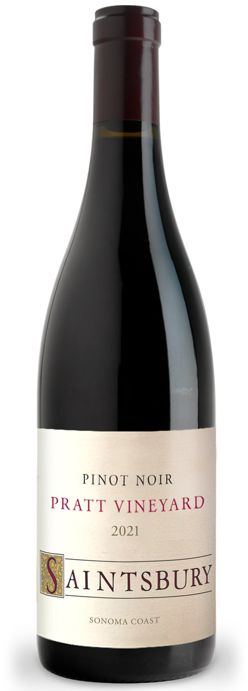 Saintsbury Pratt Vineyard Pinot Noir 2021  Front Bottle Shot