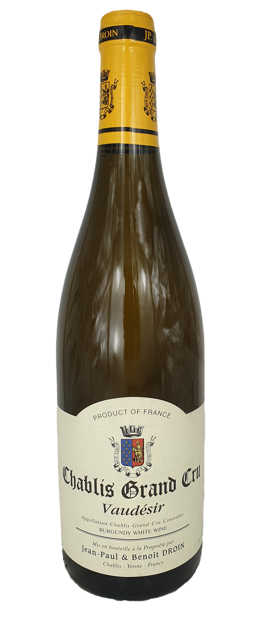 Jean Paul & Benoît Droin  Chablis Vaudesir Grand Cru 2021  Front Bottle Shot