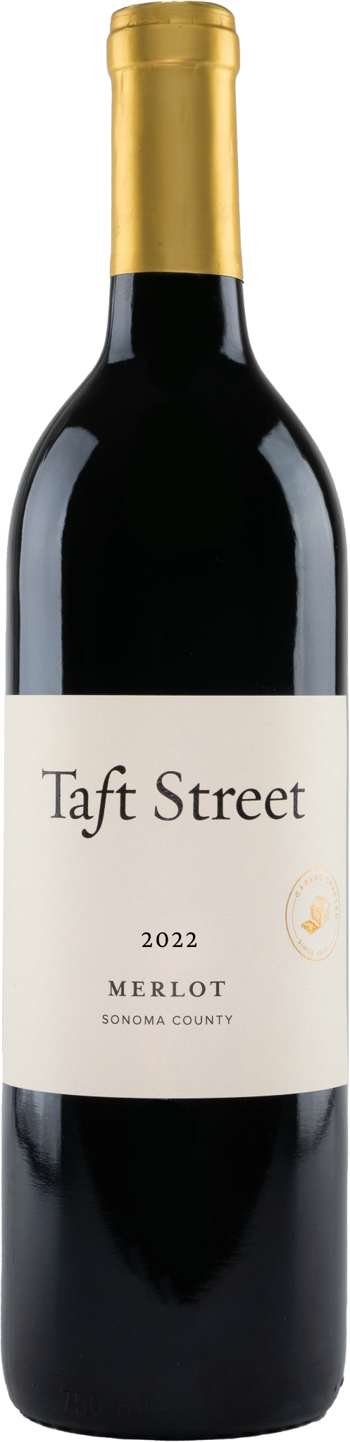 Taft Street Sonoma County Merlot 2022  Front Bottle Shot