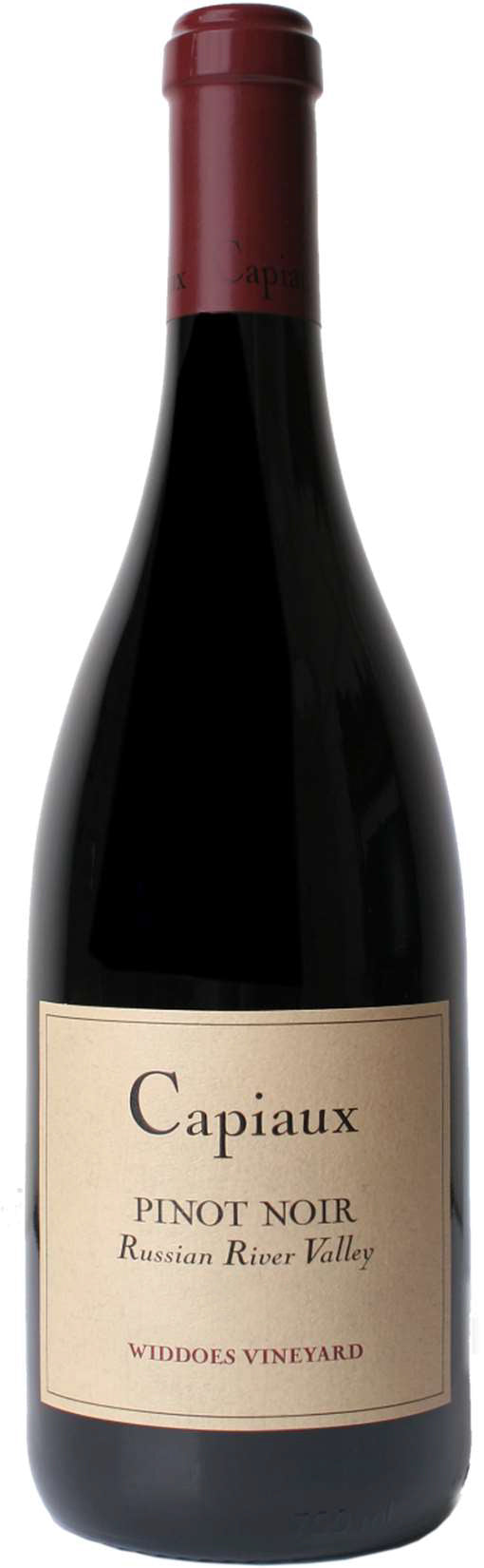 Capiaux Cellars Widdoes Vineyard Pinot Noir 2022  Front Bottle Shot
