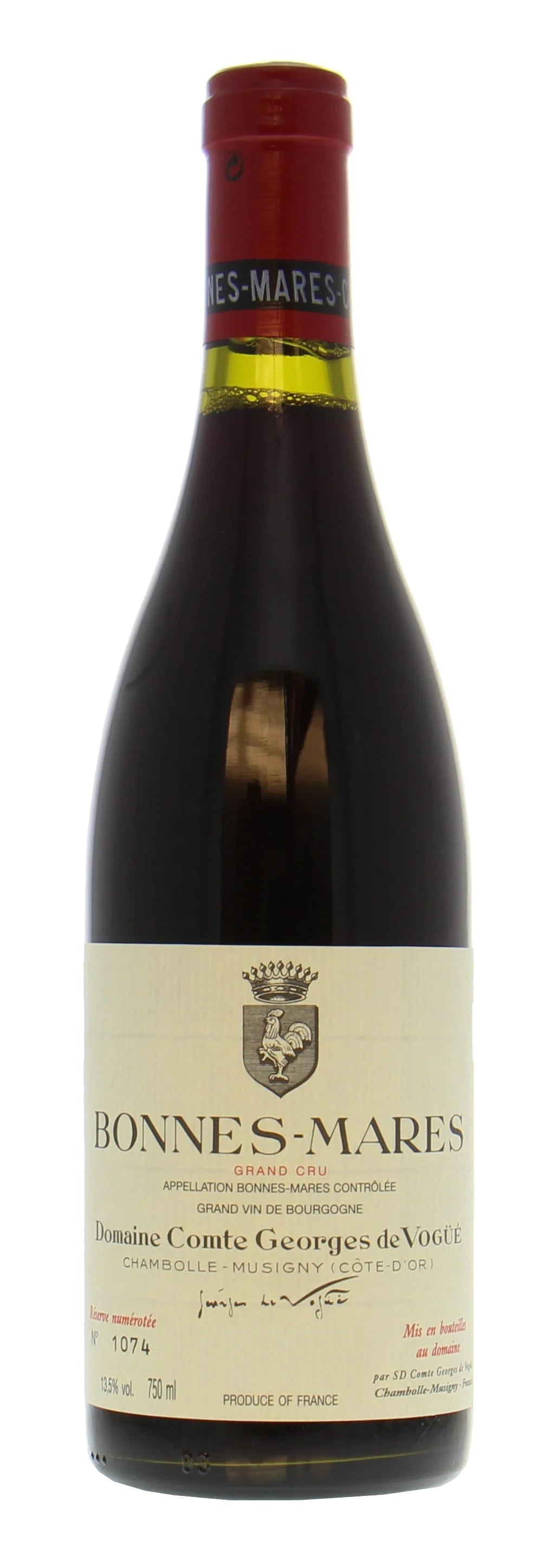 Domaine Comte Georges de Vogue Bonnes-Mares Grand Cru 2021  Front Bottle Shot