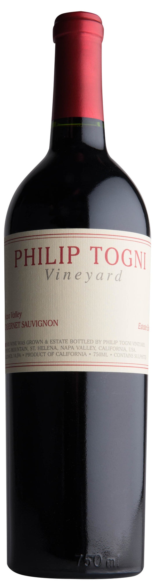Philip Togni Cabernet Sauvignon 2021  Front Bottle Shot