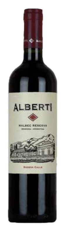 Bodega Calle Alberti 154 Reserva Malbec 2019  Front Bottle Shot