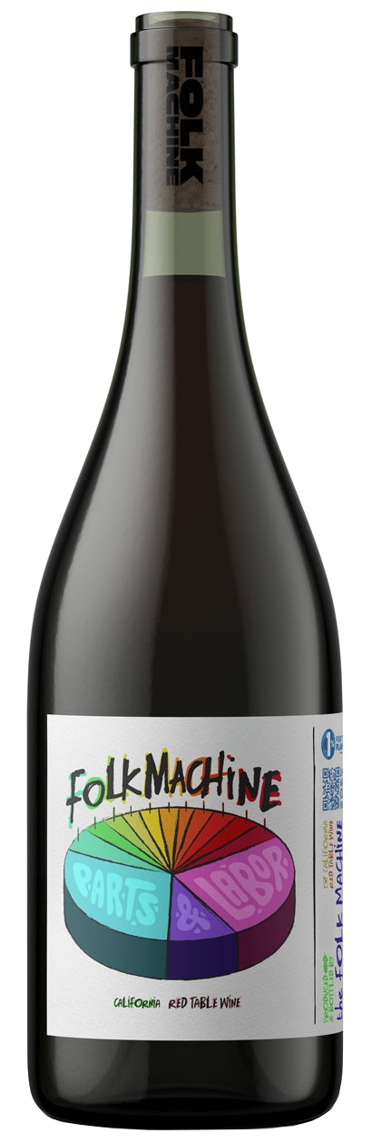 Folk Machine Parts and Labor Red Blend 2023  Front Bottle Shot