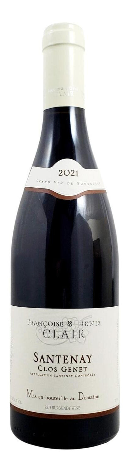 Francoise & Denis Clair Santenay Clos Genet 2021  Front Bottle Shot
