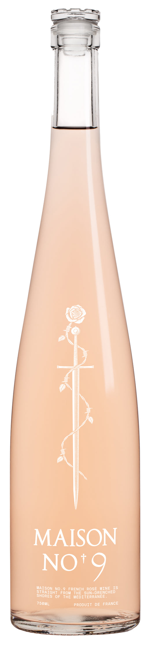 Maison No. 9 - A Post Malone Project Rose 2022  Front Bottle Shot