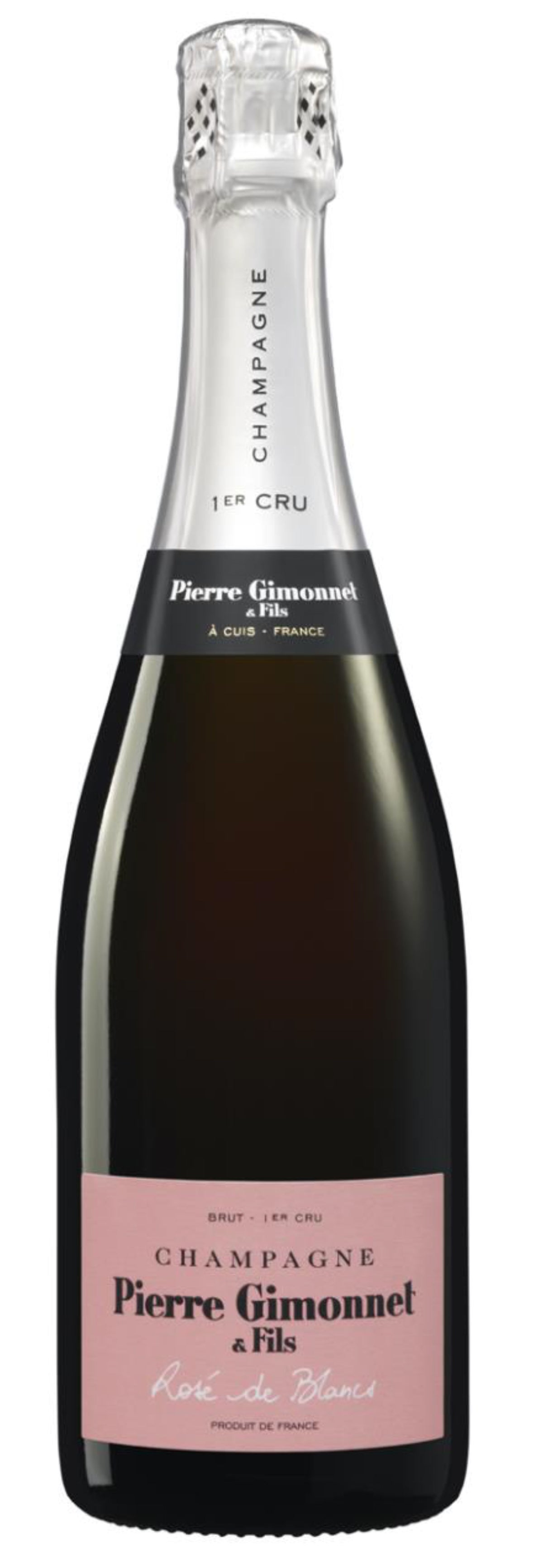 Pierre Gimonnet Rose de Blancs Brut Rose  Front Bottle Shot