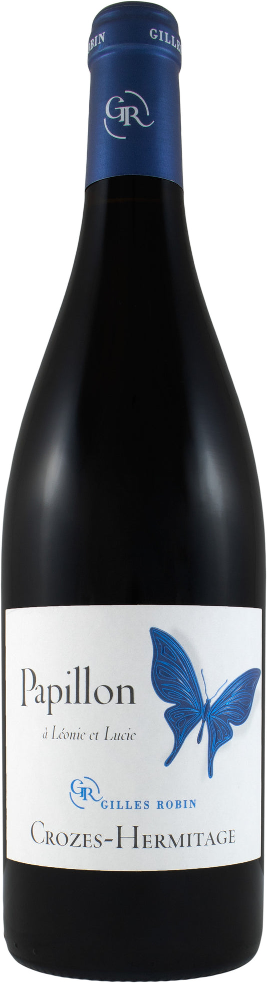 Gilles Robin Crozes-Hermitage Cuvee Papillon 2022  Front Bottle Shot