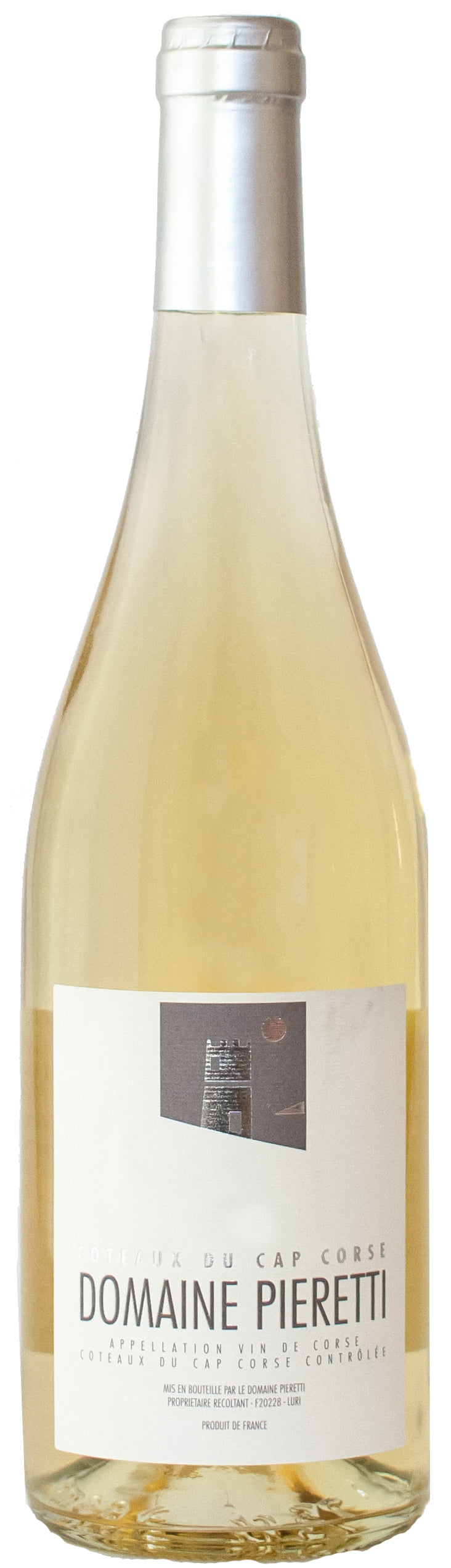 Domaine Pieretti Coteaux du Cap Corse Blanc 2018  Front Bottle Shot